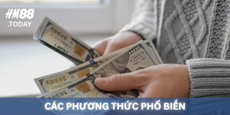 Các phương thức nạp tiền HM88 phổ biến.